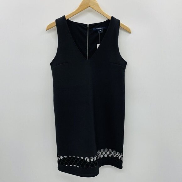 French Connection Womens Size XS Clara Eight Scuba Shift Dress Sleeveless $148 - Picture 4 of 9